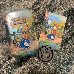 Pokemon Celebrations 25th Anniversary Mini collectors Tin Only art coin sinnoh